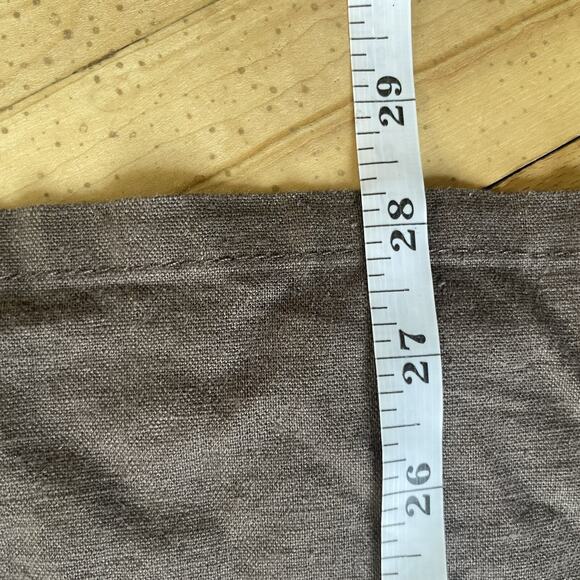 Pendleton Linen Blend Womens Skirt Brown Size 14 Mid Length Tie Waist‎ - Picture 11 of 11